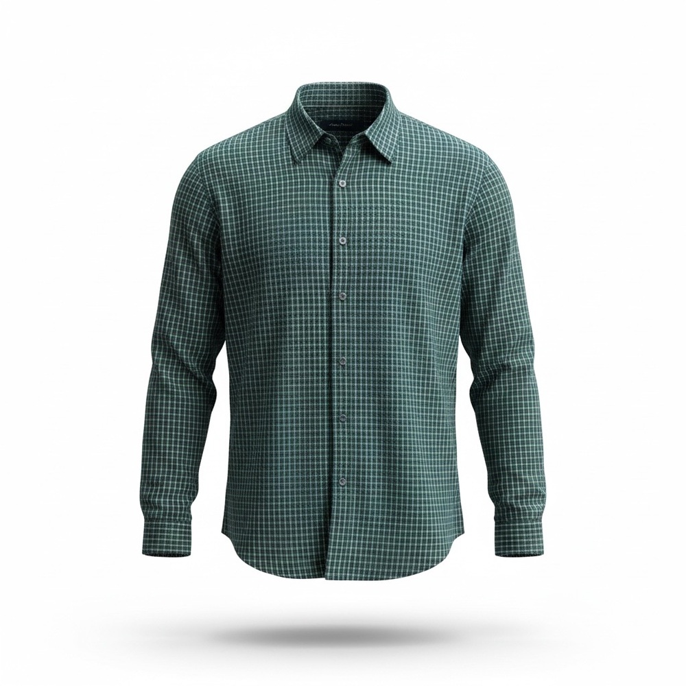 Perry Ellis blue Plaid Button Down Shirt